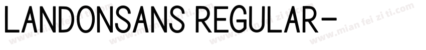 LandonSans Regular字体转换